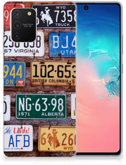 B2Ctelecom Hippe Hoesjes Samsung Galaxy S10 Lite Telefoon Hoesje Kentekenplaten