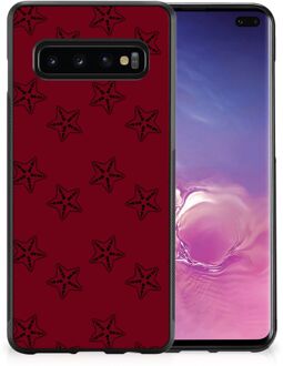 B2Ctelecom Hippe Hoesjes Samsung Galaxy S10+ Telefoonhoesje met Zwarte rand Sterren