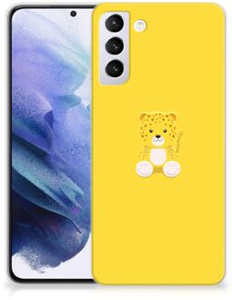 B2Ctelecom Hippe Hoesjes Samsung Galaxy S21 Plus Telefoon Hoesje Baby Leopard