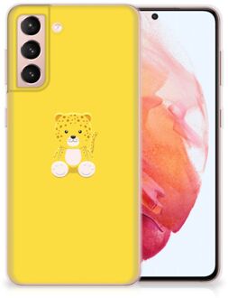 B2Ctelecom Hippe Hoesjes Samsung Galaxy S21 Telefoon Hoesje Baby Leopard