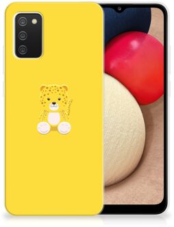 B2Ctelecom Hippe Hoesjes Samsung M02s | Samsung Galaxy A02s Telefoon Hoesje Baby Leopard