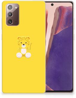 B2Ctelecom Hippe Hoesjes Samsung Note 20 Telefoon Hoesje Baby Leopard