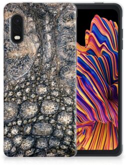 B2Ctelecom Hippe Hoesjes Samsung Xcover Pro Telefoon Hoesje Krokodillenprint