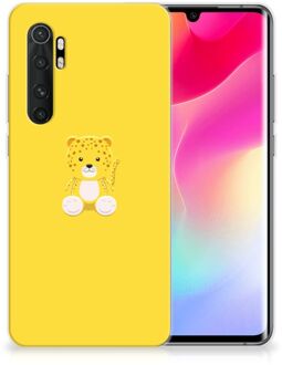 B2Ctelecom Hippe Hoesjes Xiaomi Mi Note 10 Lite Telefoon Hoesje Baby Leopard