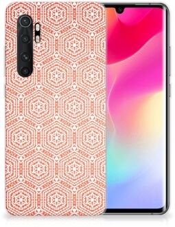 B2Ctelecom Hippe Hoesjes Xiaomi Mi Note 10 Lite Telefoon Hoesje Pattern Orange