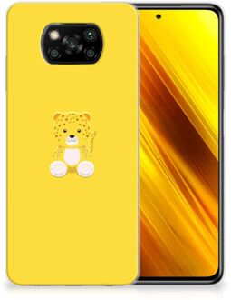 B2Ctelecom Hippe Hoesjes Xiaomi Poco X3 Telefoon Hoesje Baby Leopard