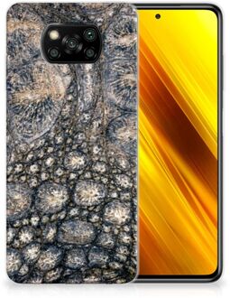 B2Ctelecom Hippe Hoesjes Xiaomi Poco X3 Telefoon Hoesje Krokodillenprint