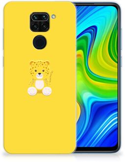 B2Ctelecom Hippe Hoesjes Xiaomi Redmi Note9 Telefoon Hoesje Baby Leopard