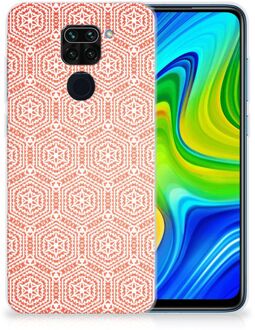 B2Ctelecom Hippe Hoesjes Xiaomi Redmi Note9 Telefoon Hoesje Pattern Orange