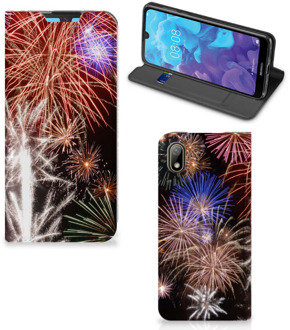 B2Ctelecom Hippe Standcase Huawei Y5 (2019) Vuurwerk