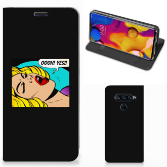 B2Ctelecom Hippe Standcase LG V40 Thinq Popart Oh Yes