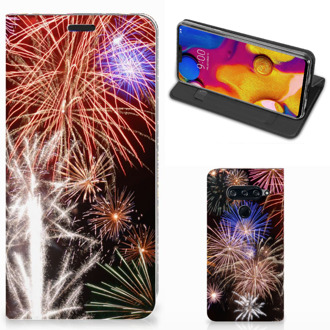 B2Ctelecom Hippe Standcase LG V40 Thinq Vuurwerk