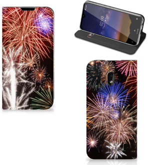 B2Ctelecom Hippe Standcase Nokia 2.2 Vuurwerk