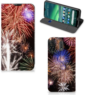 B2Ctelecom Hippe Standcase Nokia 2.3 Vuurwerk