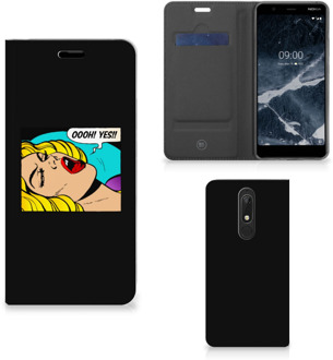 B2Ctelecom Hippe Standcase Nokia 5.1 (2018) Popart Oh Yes