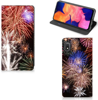 B2Ctelecom Hippe Standcase Samsung Galaxy A10 Vuurwerk