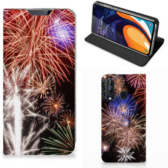 B2Ctelecom Hippe Standcase Samsung Galaxy A60 Vuurwerk