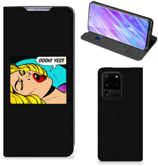 B2Ctelecom Hippe Standcase Samsung Galaxy S20 Ultra Popart Oh Yes