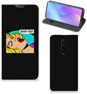 B2Ctelecom Hippe Standcase Xiaomi Mi 9T Pro Popart Oh Yes