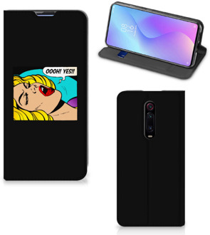 B2Ctelecom Hippe Standcase Xiaomi Redmi K20 Pro Popart Oh Yes