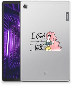 B2Ctelecom Hippe TPU Backcase Lenovo Tab M10 Plus Hoes Personaliseren i Can met doorzichte zijkanten