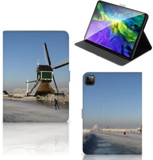 B2Ctelecom Hoes iPad 11 Pro (2020) Cover met Magneetsluiting Schaatsers