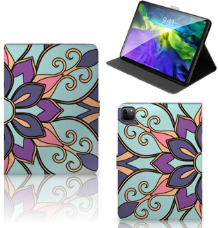 B2Ctelecom Hoes iPad Pro 11 (2020) Cover met Standaard Paarse Bloem