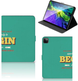 B2Ctelecom Hoes iPad Pro 11 (2020) Hoes met Standaard Quote Begin