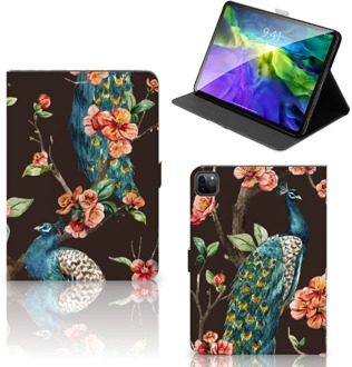 B2Ctelecom Hoes iPad Pro 11 (2020) Tablet Hoes met Magneetsluiting Pauw met Bloemen