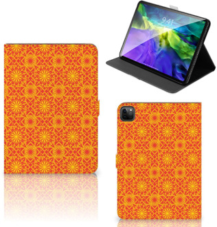 B2Ctelecom Hoes iPad Pro 11 (2020) Tablet Hoes met Standaard Batik Orange