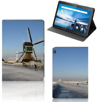 B2Ctelecom Hoes Lenovo Tablet M10 Cover met Magneetsluiting Schaatsers