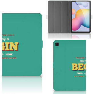 B2Ctelecom Hoes Samsung Galaxy Tab S6 Lite Hoes met Standaard Quote Begin