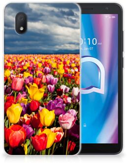 B2Ctelecom Hoesje Alcatel 1B (2020) Telefoon Hoesje Tulpen