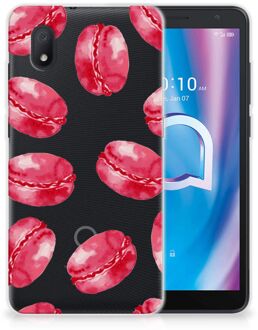 B2Ctelecom Hoesje Bumper Alcatel 1B (2020) GSM Hoesje Transparant Pink Macarons