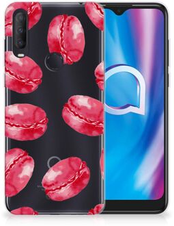 B2Ctelecom Hoesje Bumper Alcatel 1S (2020) GSM Hoesje Transparant Pink Macarons