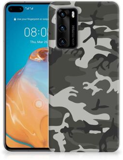 B2Ctelecom Hoesje Bumper Huawei P40 GSM Hoesje Army Light