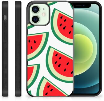 B2Ctelecom Hoesje Bumper iPhone 12 Mini Telefoon Hoesje met Zwarte rand Watermelons