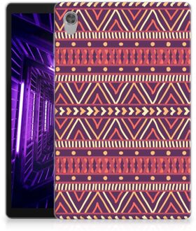 B2Ctelecom Hoesje Bumper Lenovo Tab M10 HD (2de generatie) Cover Aztec Purple met doorzichte zijkanten