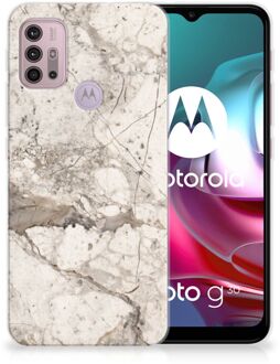 B2Ctelecom Hoesje Bumper Motorola Moto G30 | G10 GSM Hoesje Marmer Beige