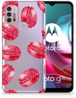 B2Ctelecom Hoesje Bumper Motorola Moto G30 | G10 GSM Hoesje Transparant Pink Macarons