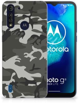 B2Ctelecom Hoesje Bumper Motorola Moto G8 Power Lite GSM Hoesje Army Light