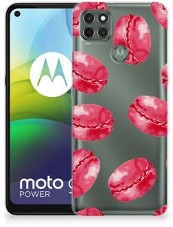 B2Ctelecom Hoesje Bumper Motorola Moto G9 Power GSM Hoesje Transparant Pink Macarons