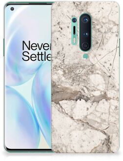 B2Ctelecom Hoesje Bumper OnePlus 8 Pro GSM Hoesje Marmer Beige