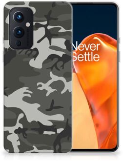 B2Ctelecom Hoesje Bumper OnePlus 9 GSM Hoesje Army Light