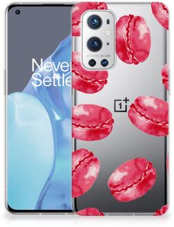 B2Ctelecom Hoesje Bumper OnePlus 9 Pro GSM Hoesje Transparant Pink Macarons