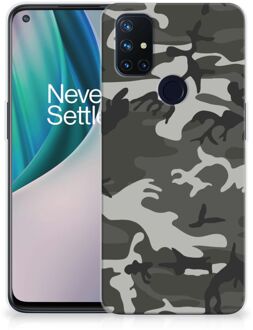 B2Ctelecom Hoesje Bumper OnePlus Nord N10 5G GSM Hoesje Army Light