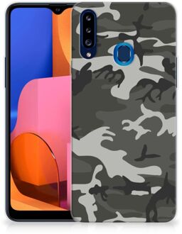 B2Ctelecom Hoesje Bumper Samsung Galaxy A20s GSM Hoesje Army Light