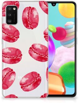 B2Ctelecom Hoesje Bumper Samsung Galaxy A41 GSM Hoesje Transparant Pink Macarons