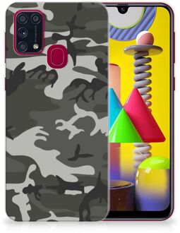 B2Ctelecom Hoesje Bumper Samsung Galaxy M31 GSM Hoesje Army Light