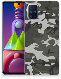 B2Ctelecom Hoesje Bumper Samsung Galaxy M51 GSM Hoesje Army Light